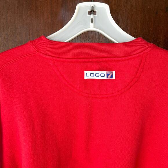 Vtg 90s Mens L Spell Out Big Logo San Francisco 49ers Football Sweatshirt USA - Picture 8 of 10